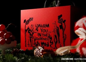 香薰品牌冬日圣誕禮盒印刷